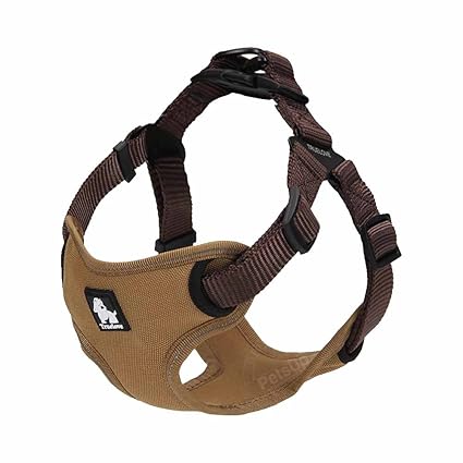 PetsUp Nylon Harness for Puppy Dogs (Large, Brown)