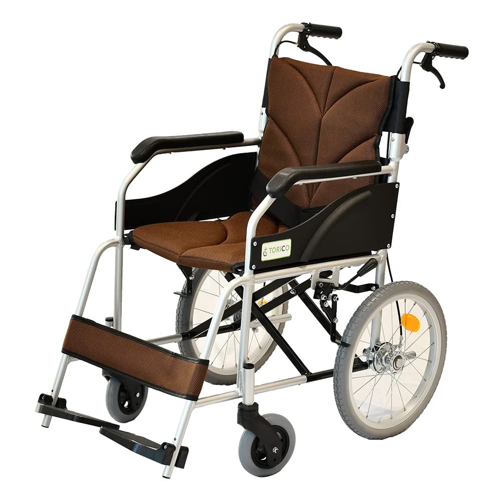 美品 アルミ製折りたたみ車椅子 よかセレクト 介助式 TRC-16-SL Amazon.co.jp: TORICO TRC16-SL Aluminum Drum Brake Wheelchair 