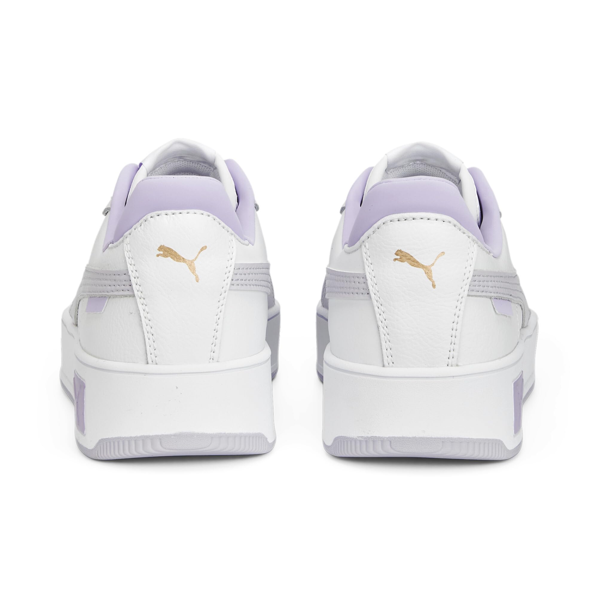 PUMA Damen Carina Street Sneaker, Black Rose Gold White Metallic, 42 EU