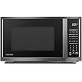 TOSHIBA EM925A5A-SS Countertop Microwave Oven, 0.9 Cu Ft With 10.6 Inch Removable Turntable, 900W, 6 Auto Menus, Mute Function & ECO Mode, Child Lock, LED Lighting, Stainless Steel