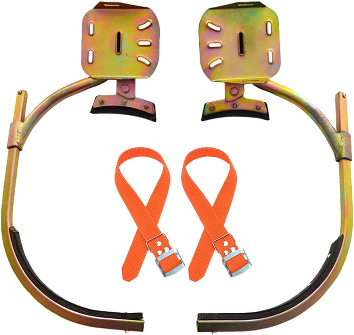 Naroote Tree Climbing Spikes, High Strength and Anti Slip Concrete Pole Climbing Shoes Tree Climbing Gear with Adjustable Shoe Strap for Tree Work and Electrical Systems
