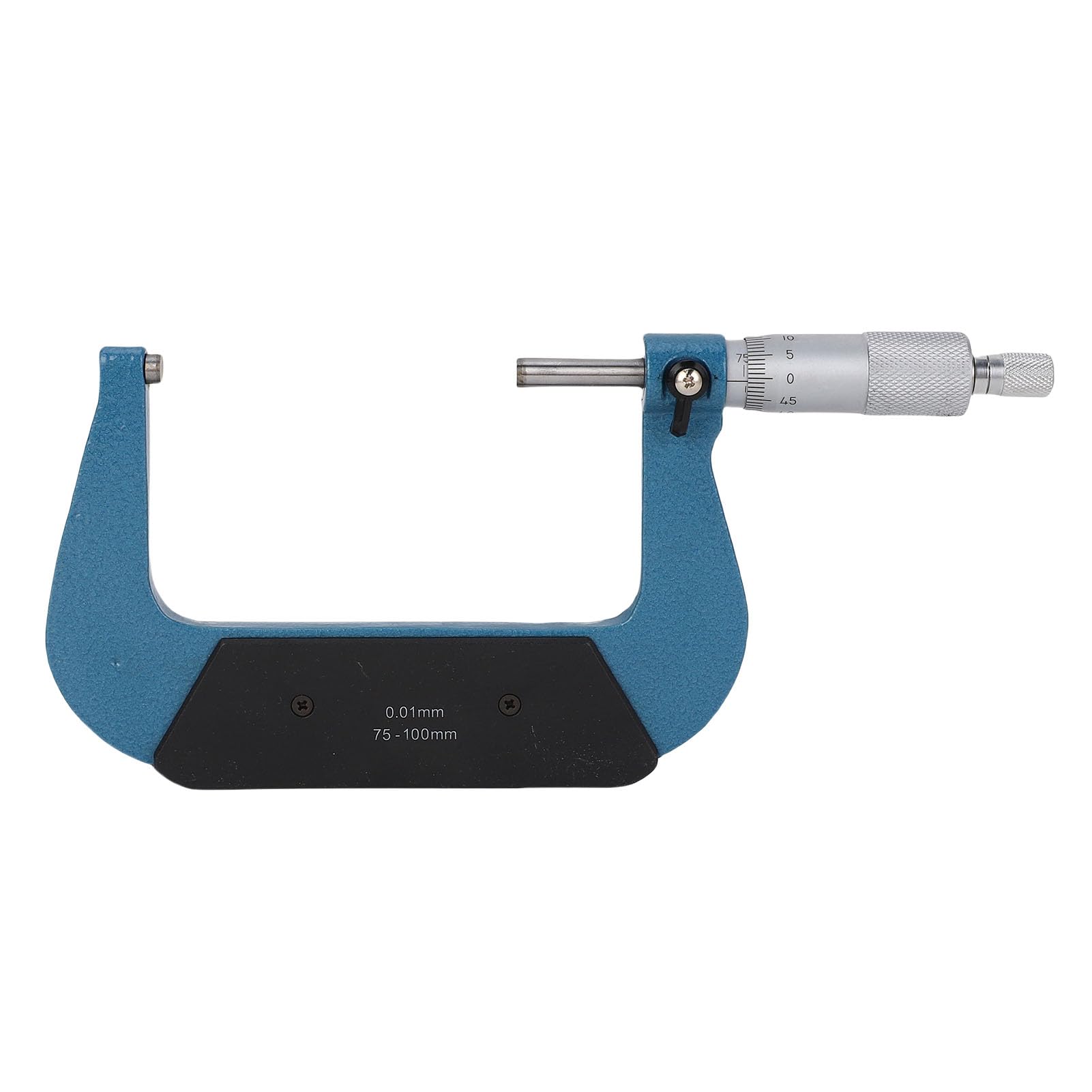 Außenmikrometer-Set, 0,01 mm Genauigkeit, 75 bis 100 mm Messbereich, Maschinisten-Mikrometer für Länge, Durchmesser, Dicke, Messung für technische Bearbeitungsaufgaben,