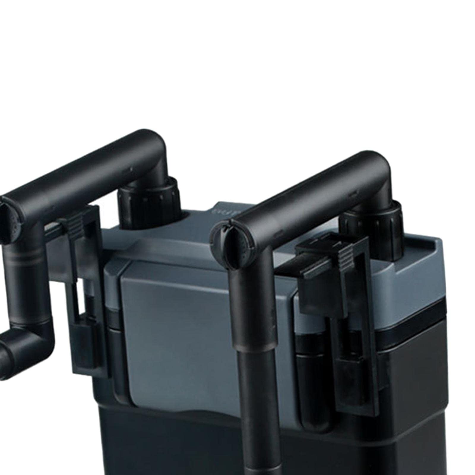 Milageto Filtros Canister para Acuarios Fishes Tank Filtración por Esponja Y Cerámica Flujo Ajustable 6W Diseño de Montaje en Pared Adecuado para Acuarios de a, 160x245x60mm