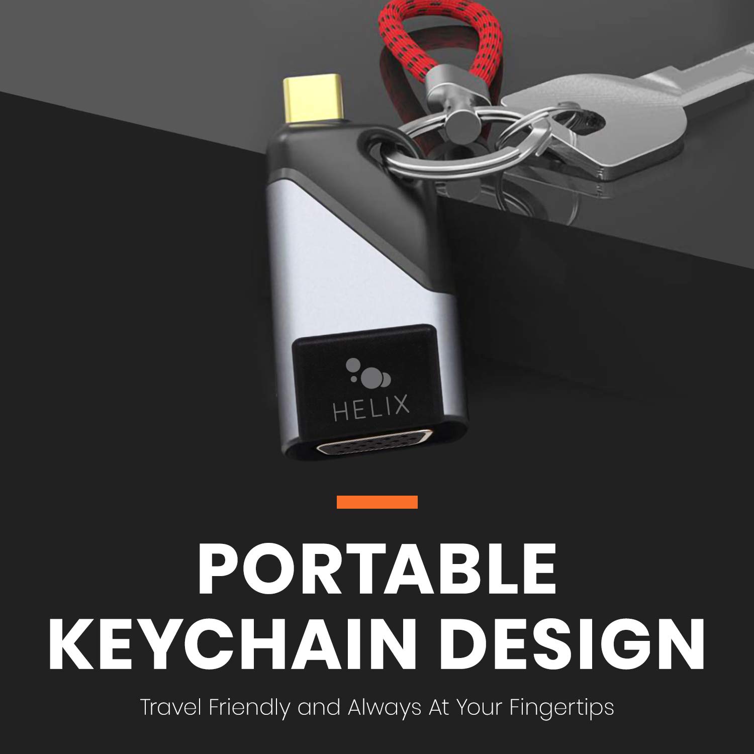 Helix Mini Adaptateur Porte CLE USB-C vers VGA
