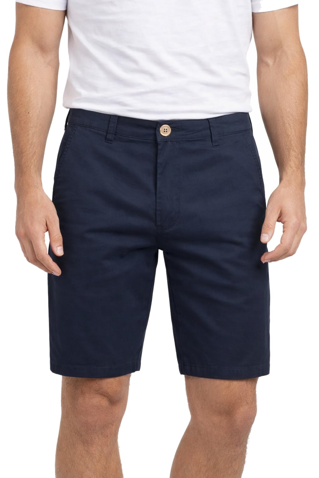 Xact Men's Cotton Stretch Chino Shorts (Navy) 38