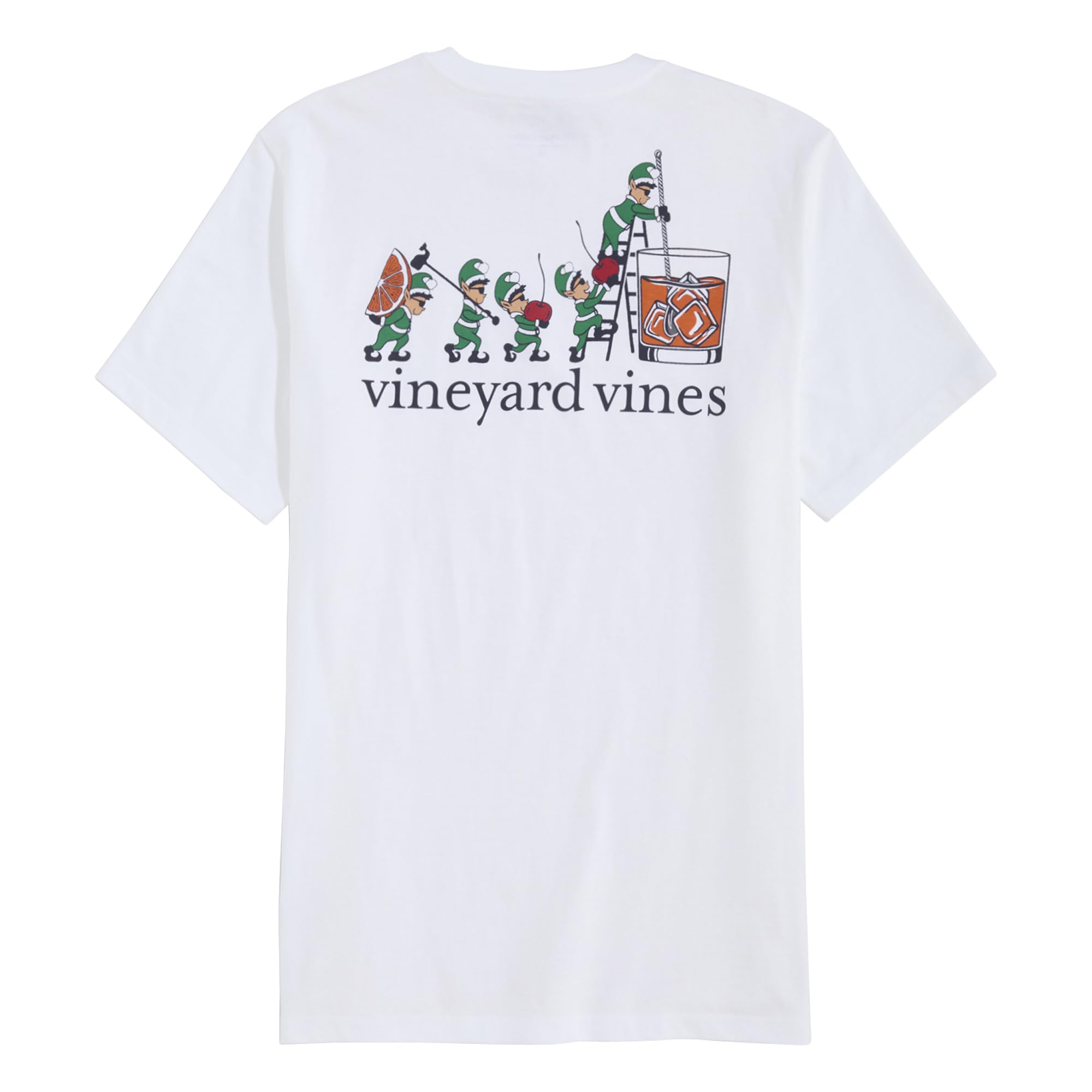 vineyard vines Men's Cocktail Elves Short-Sleeve Tee