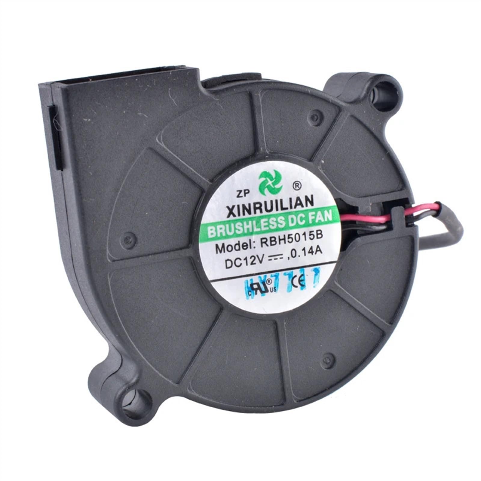 FCARUMIQP RBH5015B 50x50x15mm 5015 5cm 50mm 12V 0.14A Micro Centrifugal Turbine Blower Cooling Fan