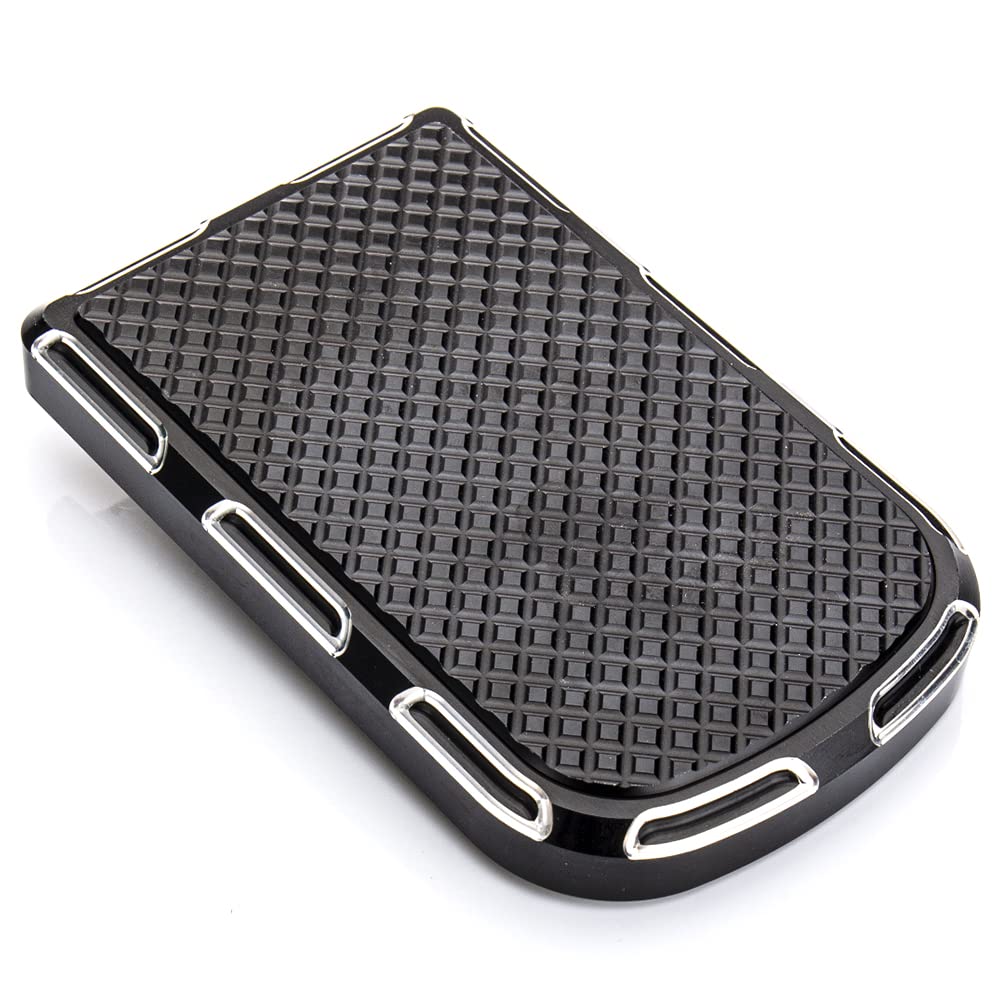 Brake Pedal Pad Cover Compatible with Harley softail Heritage Springer Fit Fat Boy Deluxe FLSTN Road King FLHR Road Glide FLTR Pads Cover(Highlight)