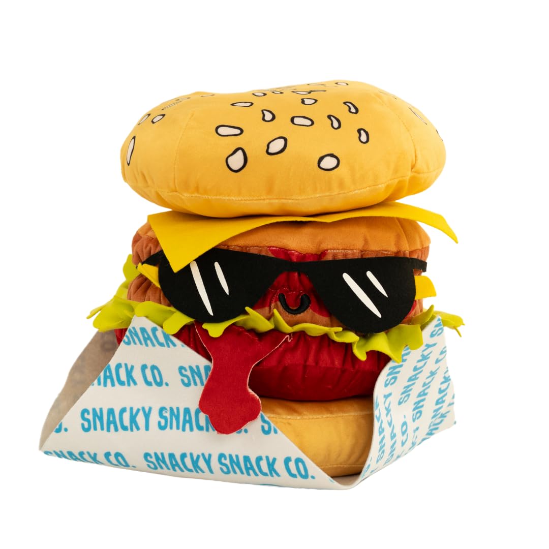 Collectibles Miniverse Food Cheeseburger Bedding Super Soft Cozy Detachable Cuddle Pillow, (Officially Licensed Product) by Franco