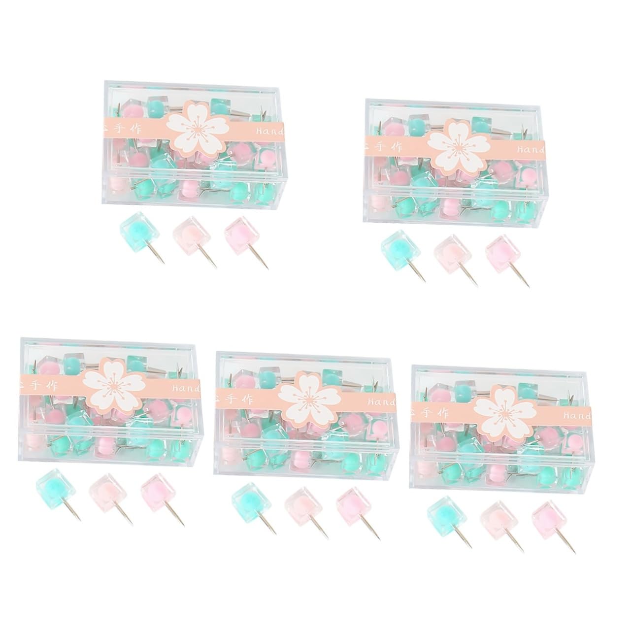 VILLCASE 200piezas Chinchetas De Color Candy Push para Pared De Tablero De Mensajes para y Escuela