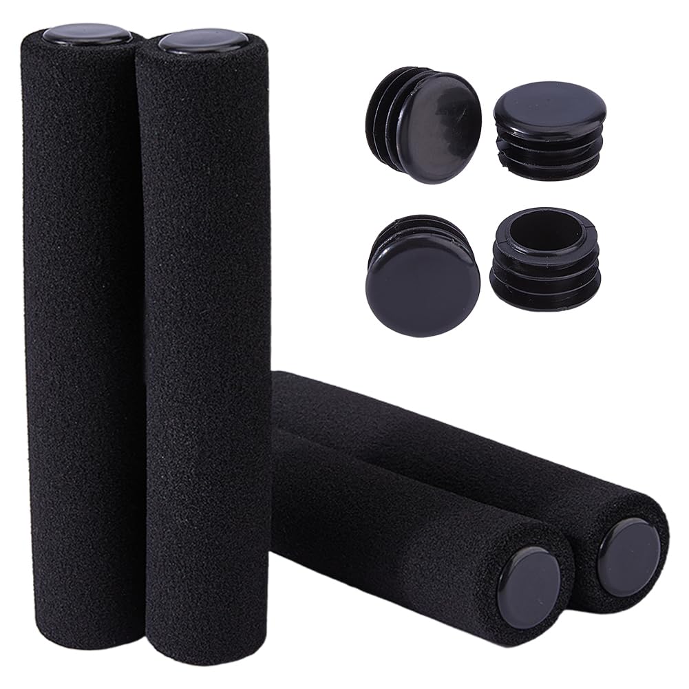 SUPERFINDINGS 5 Pairs Bike Handlebar Grips 15cm/6 inch Long Inner Dia 32mm/1.3 inch Foam Cycling Bicycle Handlebar Cover Grips Foam Tubing Cover for BMX Mountain MTB Beach Cruiser Bike