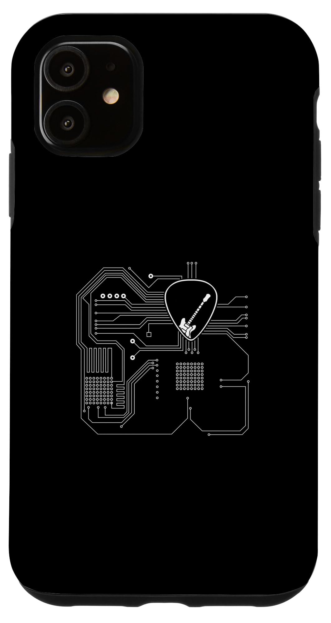 iPhone 11 Computer processor, Guitarist Retro Vintage. Case