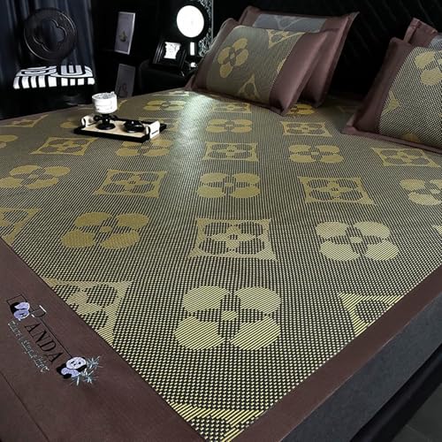 Alfombrilla de dormir de bambú plegable y reversible para suelo de dormitorio 2