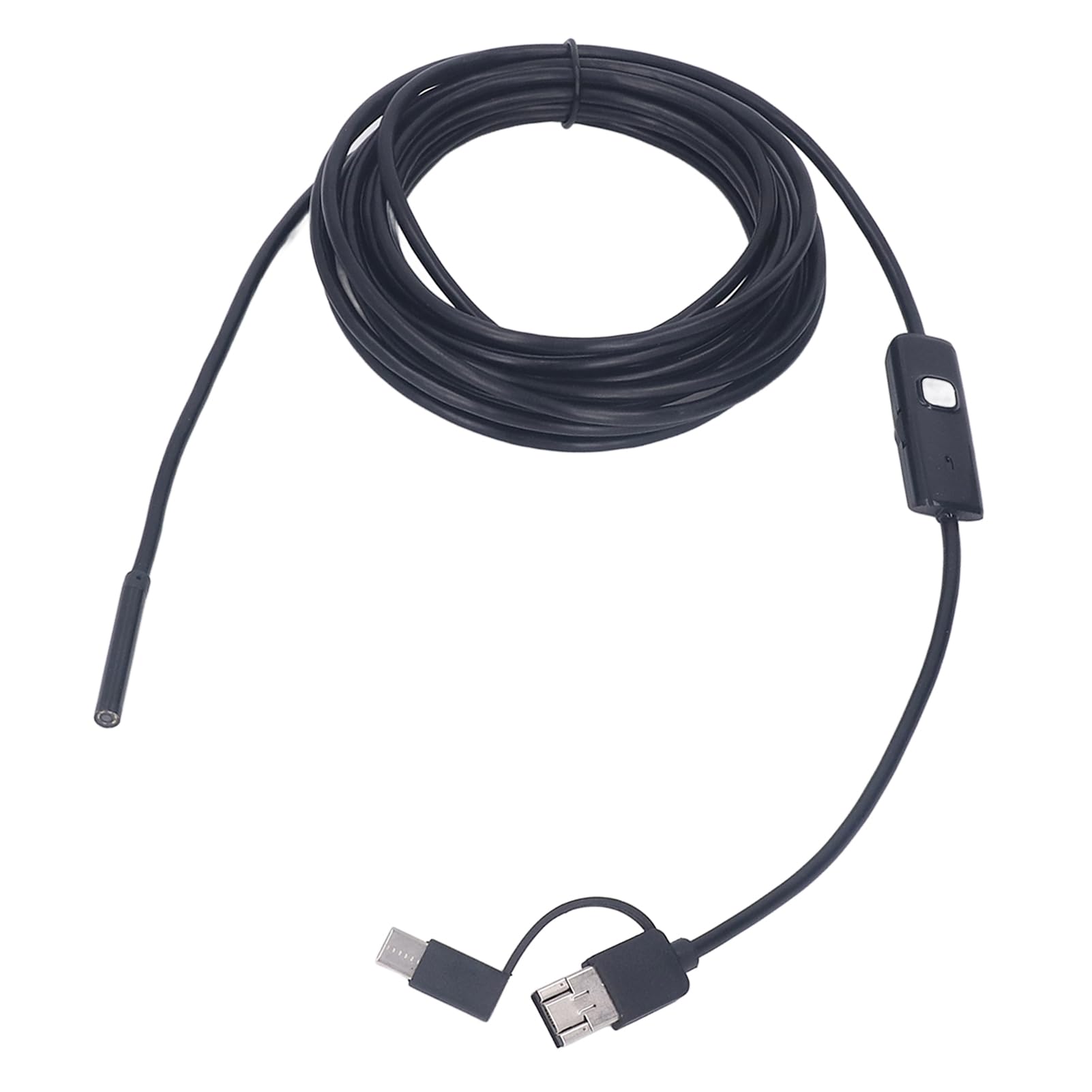 Aparat Endoscope, Kamera Kontroli Borescope Telefon Komórkowy PC PC COSB Typ C 5,5 Mm 5 Elastyczna Sztywna Kamera Węża z LED Light
