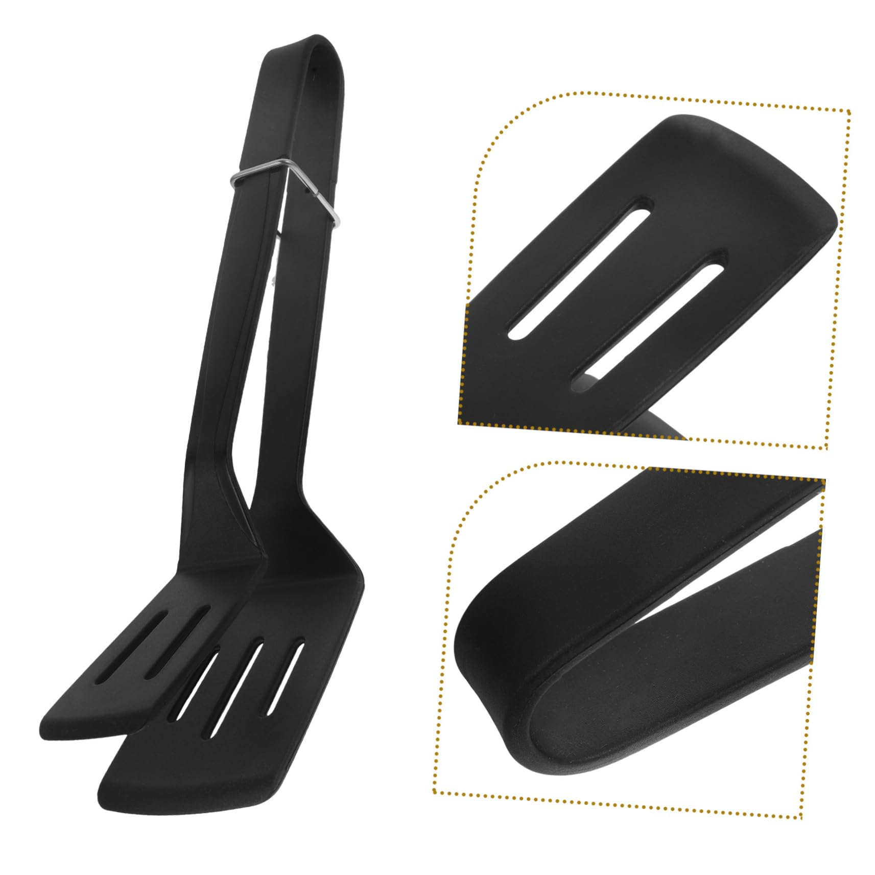 INOOMP 3stücke Silicone Grill Und Küchenzange Mit Rutschfestem Griff Multifunktionale Spatelklammer Für Steak Fisch Und Eier Hitzebeständig Für Kochen