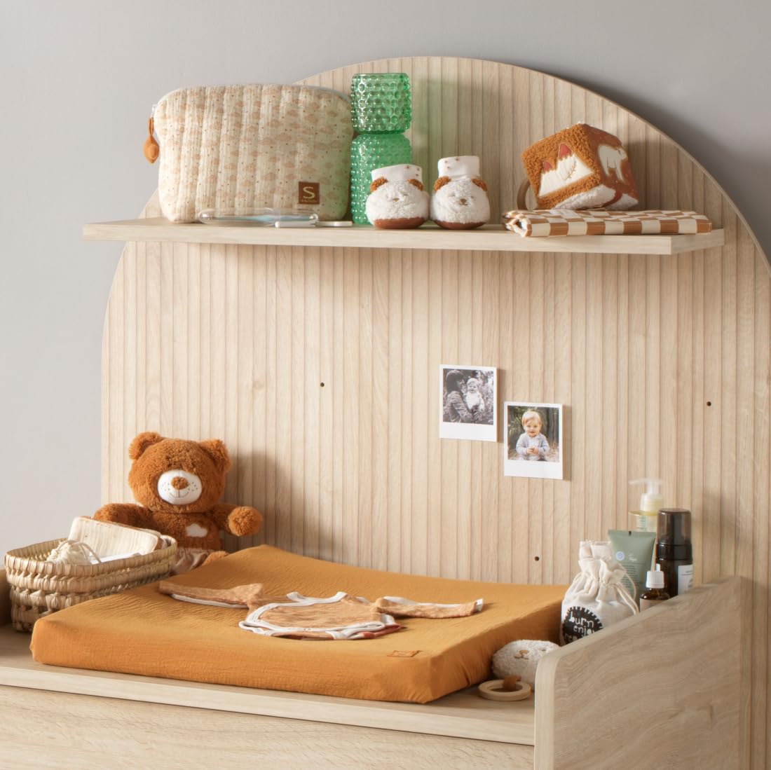 Housse de matelas à langer + 2 linges éponges Orsino de Sauthon | 68x52cm | 100% coton BIO
