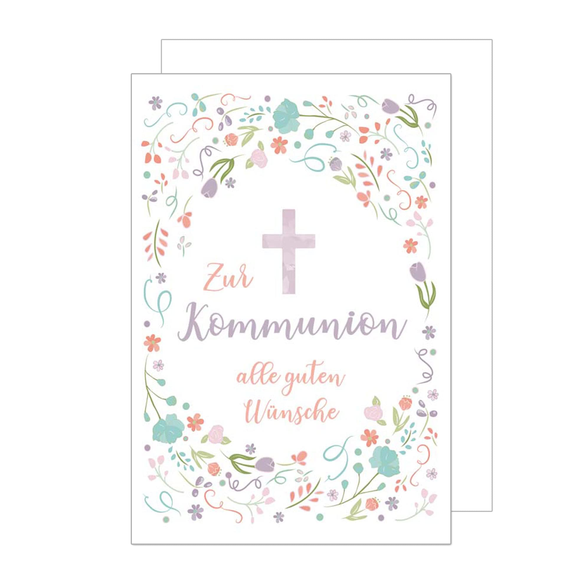 Edition Seidel SW022 Carte De Communion Exclusive Avec Enveloppe. Carte