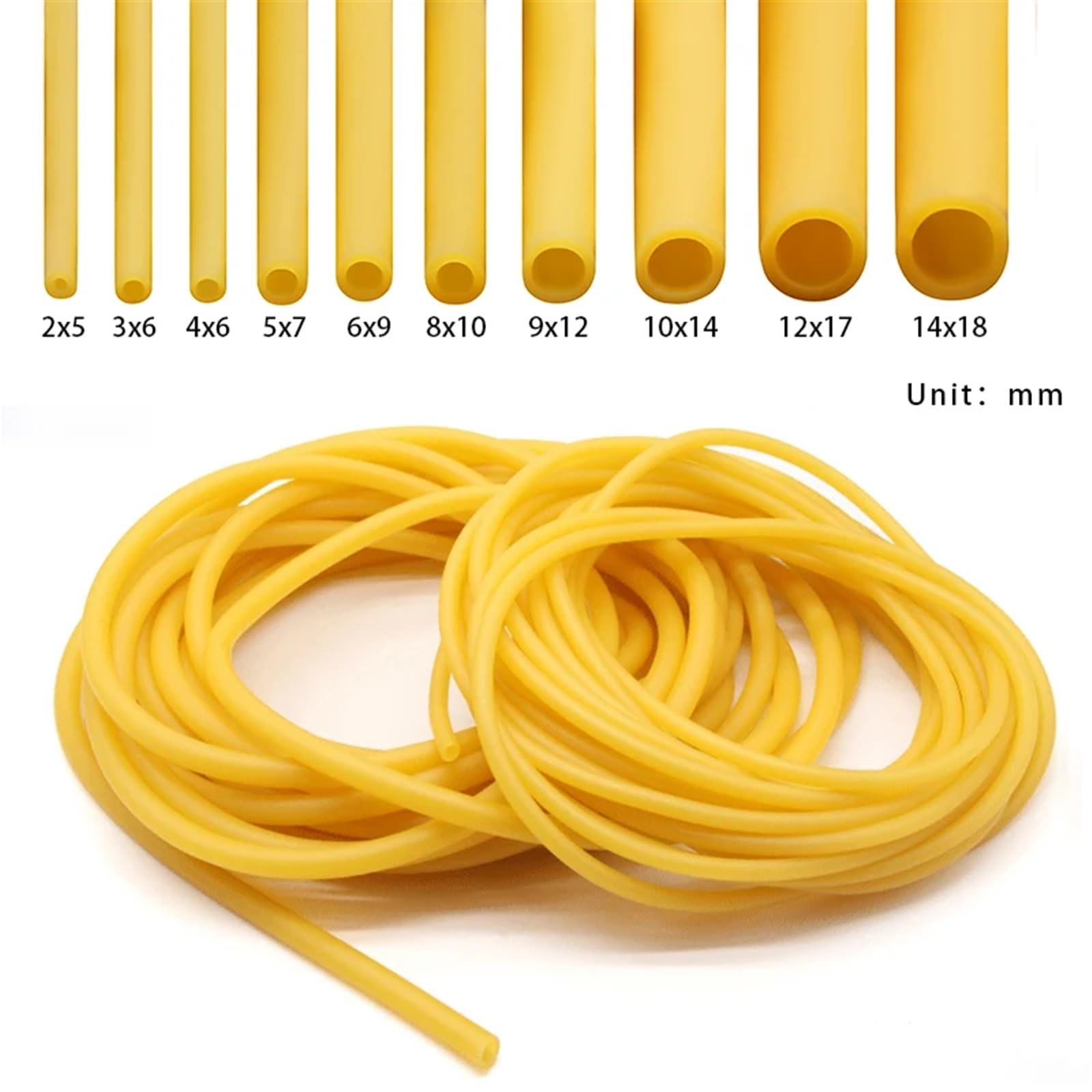 Manguera De Goma Tubo De Caucho De Látex Natural De 1~10M ID 1,6~18mm OD 3,2~22mm Tubo De Banda Correa De Tensión De Manguera De Goma para Flexible(10 Meters,ID 10mm x OD 16mm)