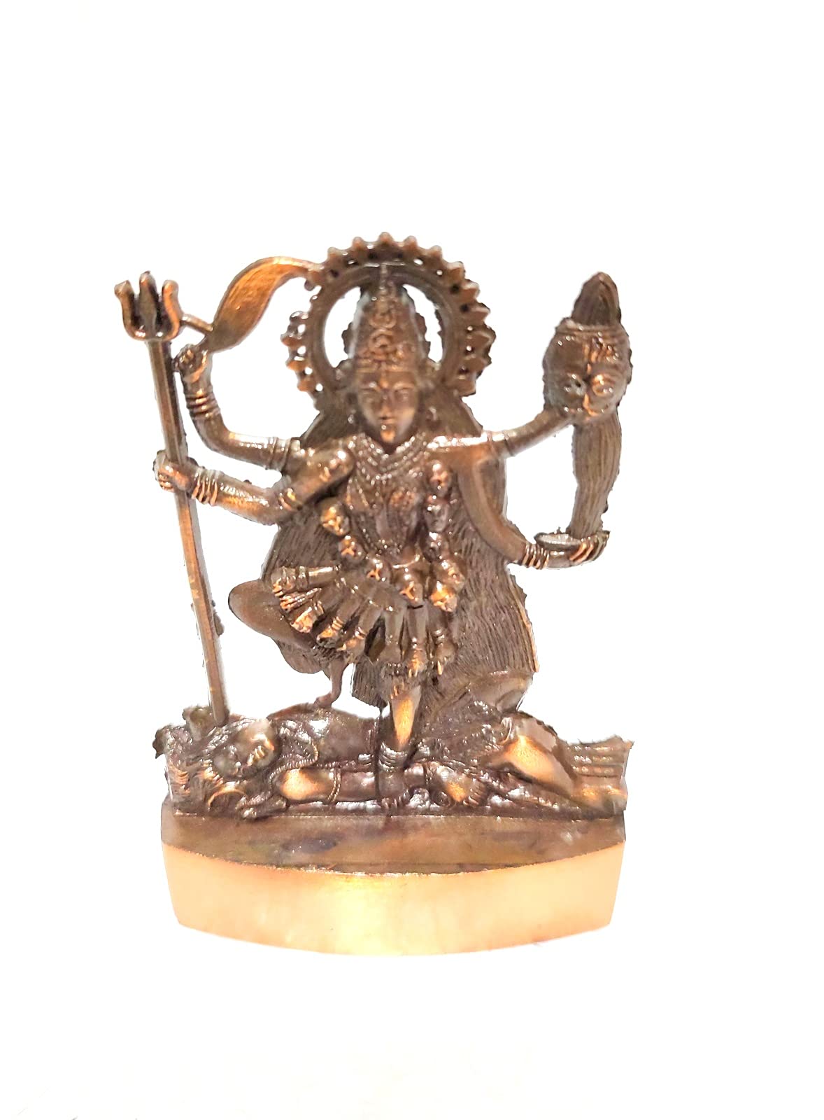 Vimal Nautical Black Metal Shri Kali Maa Murti/Shri Ambe Maa Brass Idol/Bhawtani Mata Idol/Durga Mata Brass Idol For Pooja And Mandir