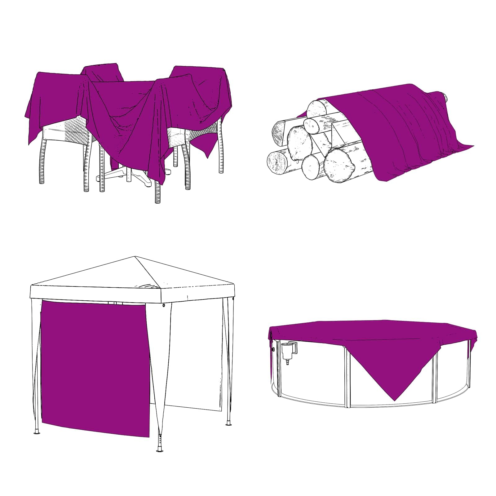 vidaXL Protección de Plantas Transparente 8 x 12 m PE, Jardín y Terraza, Rectangular, Cubierta Moderna de Lona, Protección Exterior, Protección contra Climas y Equipos