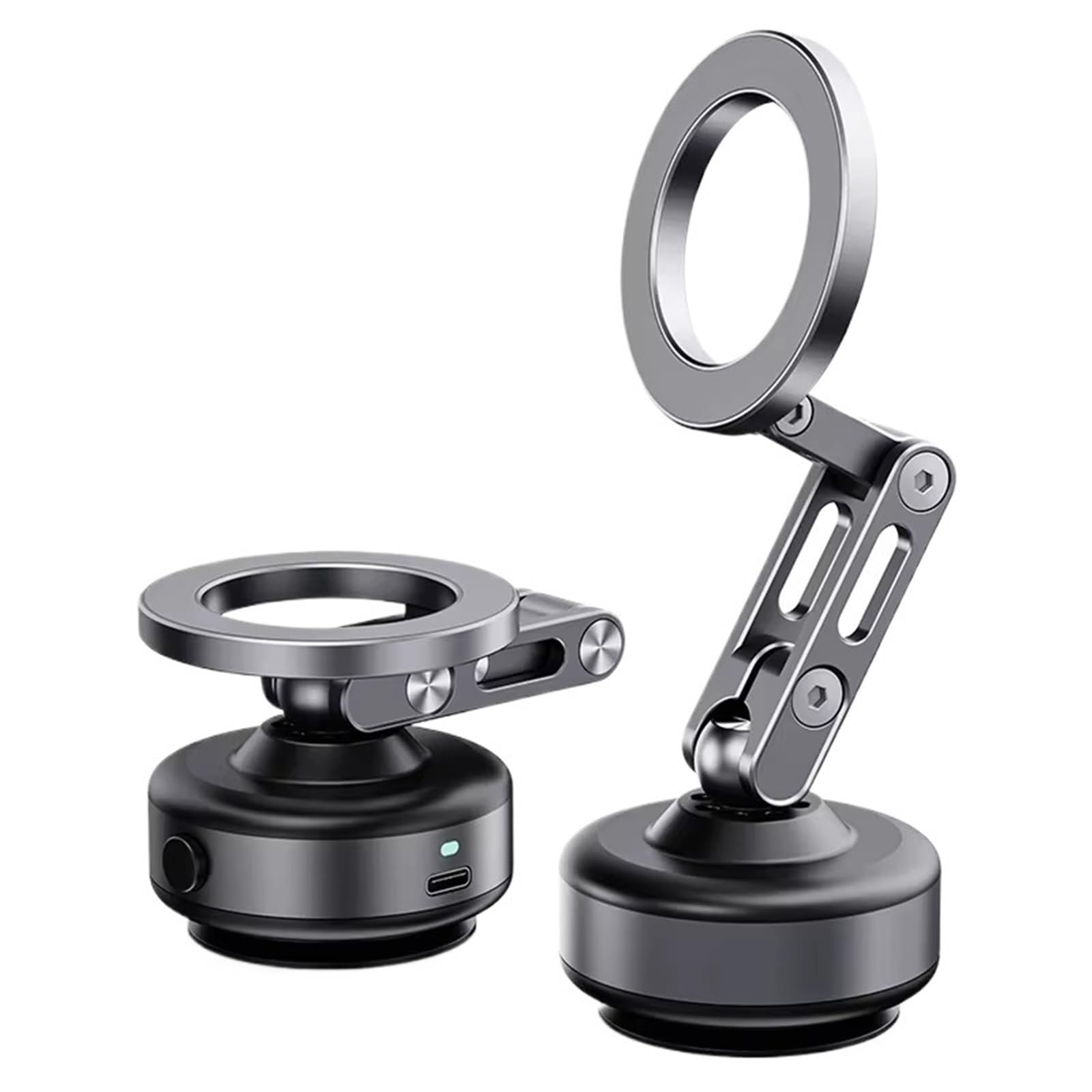 Phone Holder Car Mount Mobile Phone Holder Magnetic Vacuum Adsorption Foldable 360 Degree Rotation