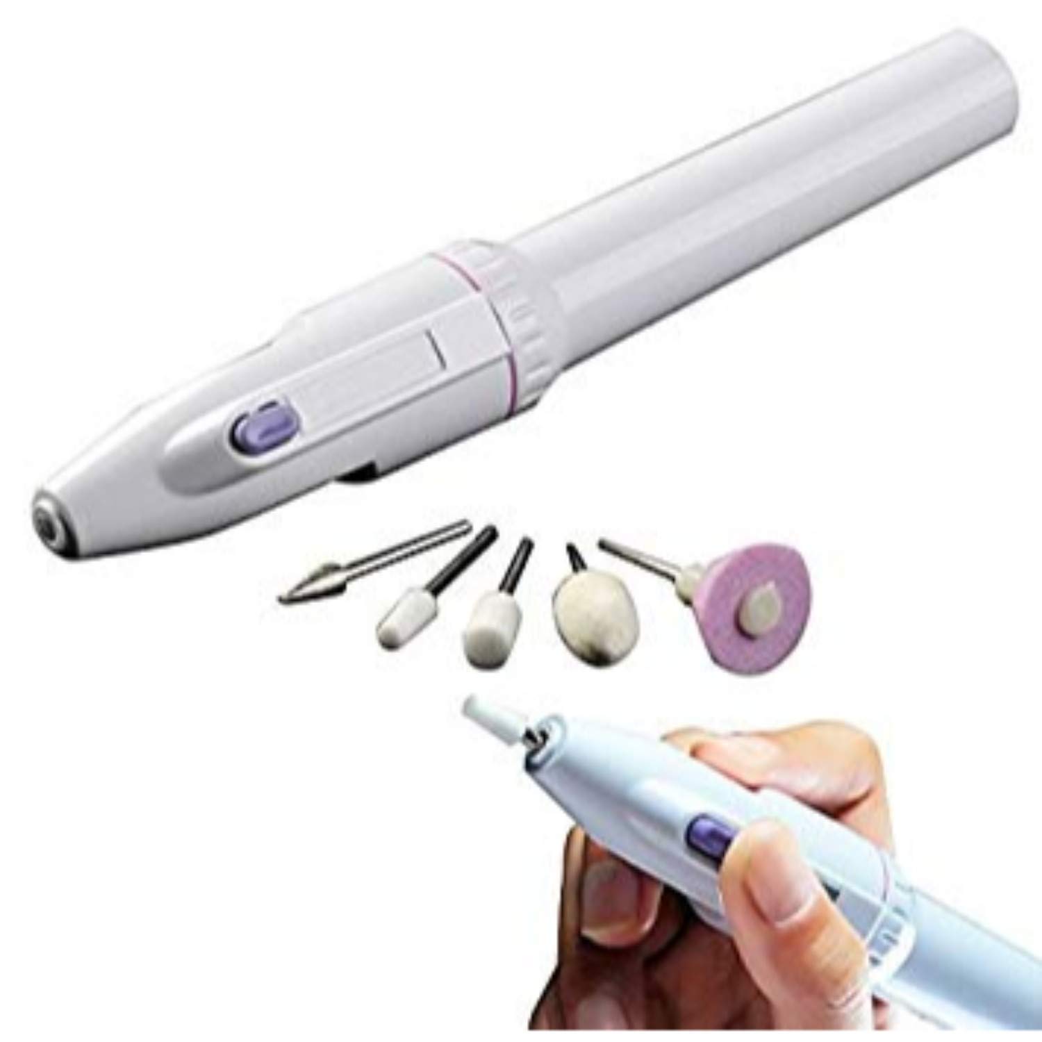 Mobhada 5 In 1 Nail Trimming Salon Shaper Manicure Pedicure Kit, White 2