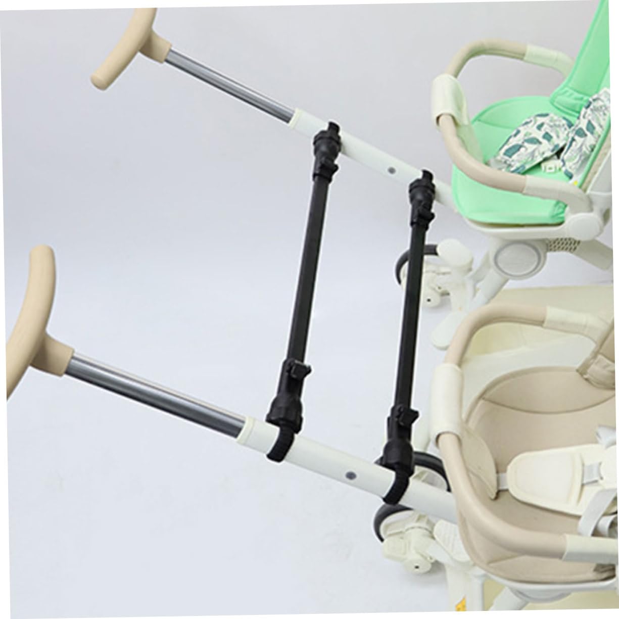 Connecteur pour Poussette Double 2 Pièces Noir Pliable Léger