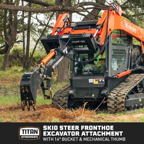 Titan Fronthoe 14" Bucket & Thumb Attachment