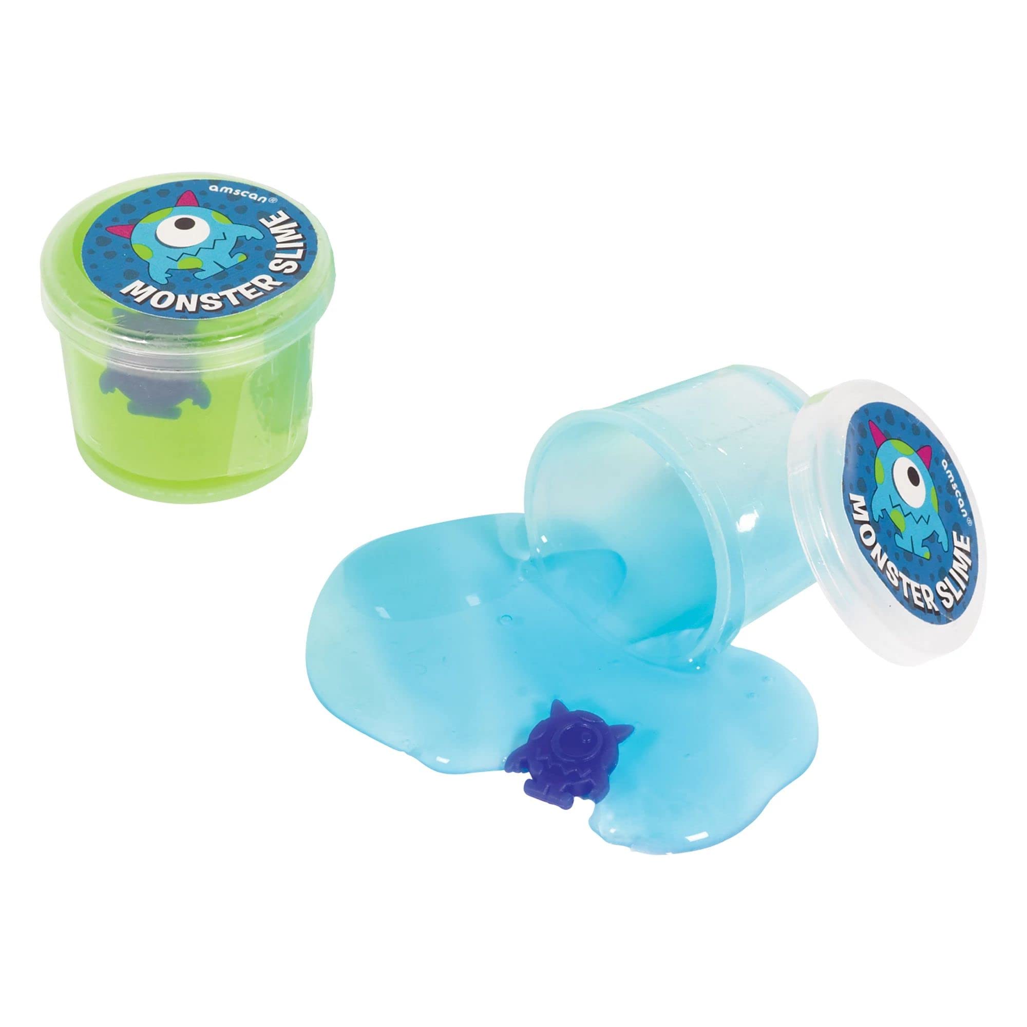 Amazon.com: amscan Assorted Color Slime with Small Monster Toy