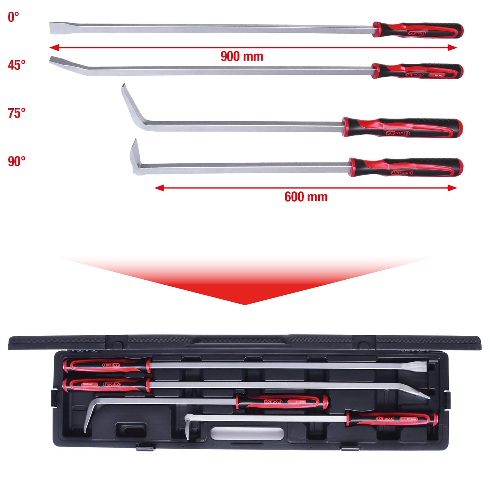 KS TOOLS 911.8410 Kit palancas de montaje
