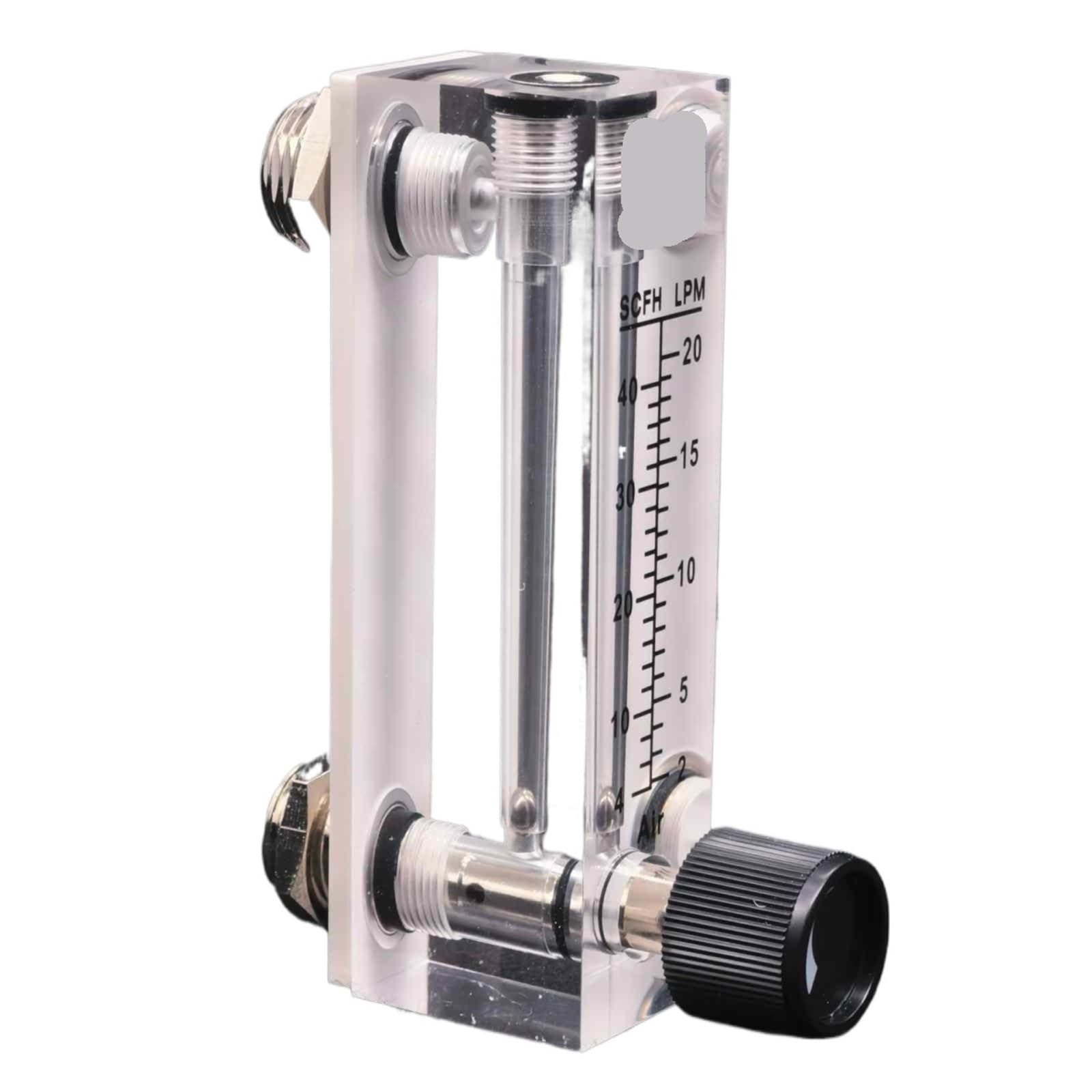 1 Uds 0,1-1 0,5-5 1-10 2-20 3-30 4-40 5-50 10-100 LPM 1/4 "medidor de flujo de Gas medidor de flujo de aire Panel tipo rotámetro LZT-6T(20-200 ml per min)