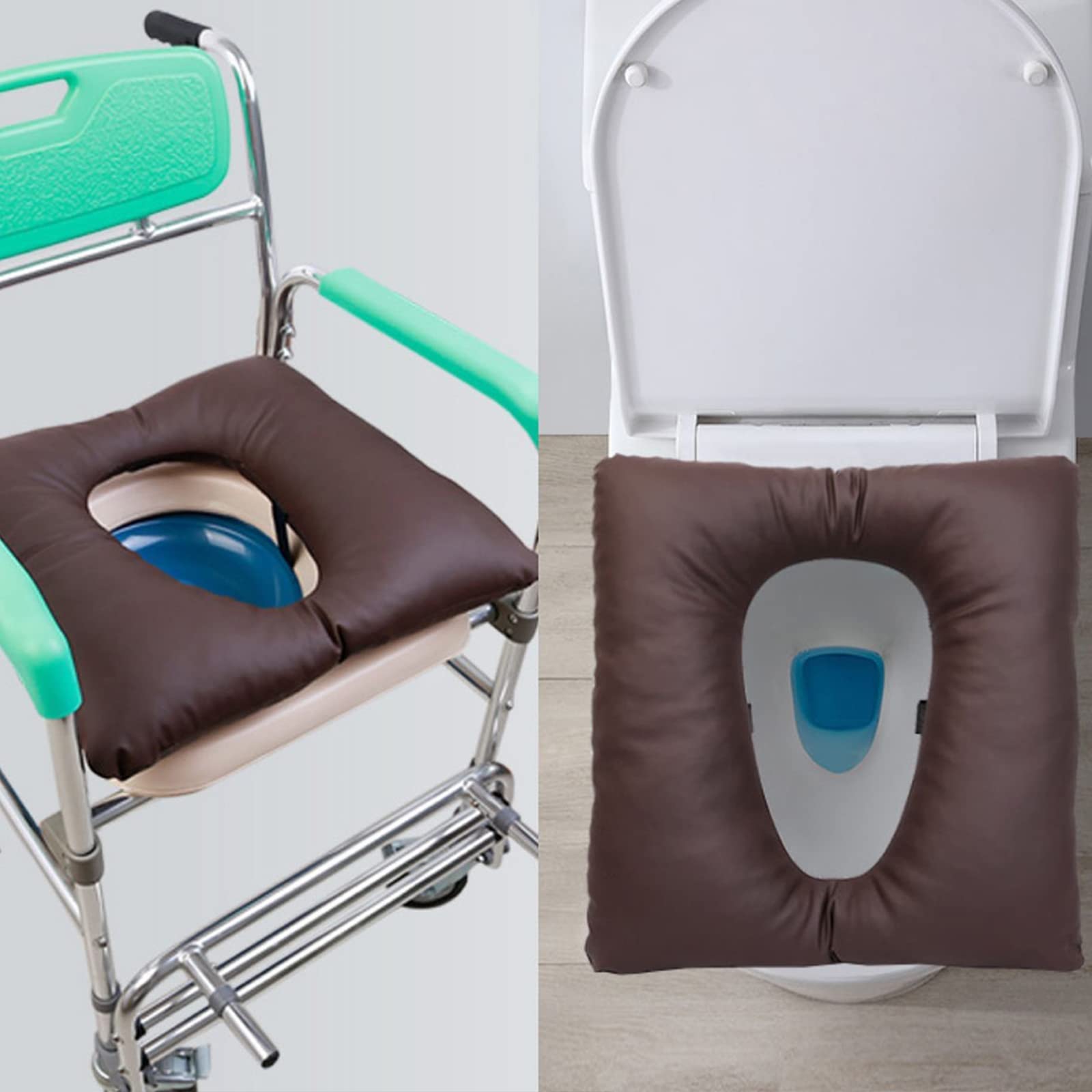 Cuscino A Ciambella, Cuscino Antidecubito per Cuscino Anti Emorroidi Cuscino per Seduta Ortopedico per Home Office Sollievo dal Dolore E Sedia da Toilette Blue
