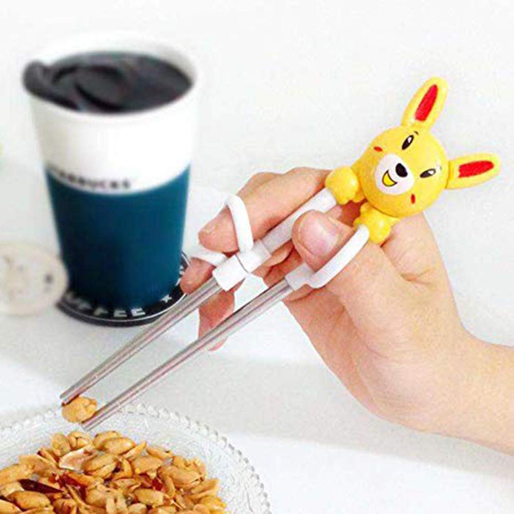 Bacchette Allenamento Per Bambini - Con Guida Dita, Personaggi Cartoni, Anti-scivolo - Foto 3