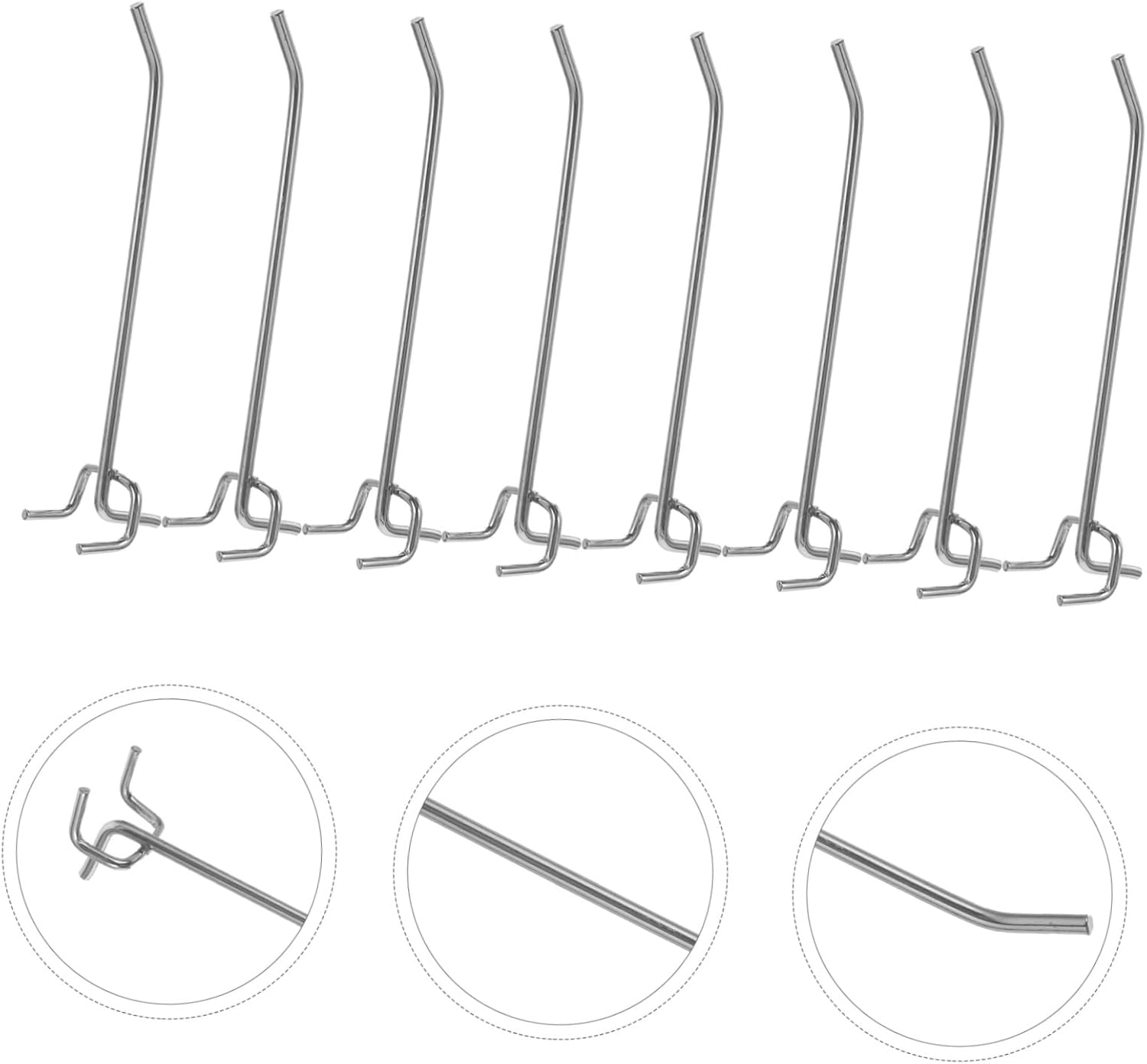 50Pcs Pegboard Hooks Versatile Utility Hanger for Wall for Home Office and Retail Display Sturdy Design for Use