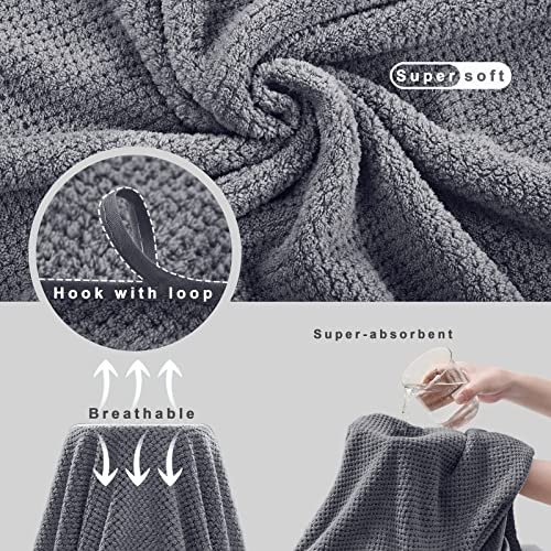 Olester Microfiber Grey Bath Towel Set 2 Pack-35 Inch X 70 Inch Bath Towels For Shower Pool Beach Bathroom Super Absorbent Soft Quick Dry Oversized Lightweight Towels thumb #4