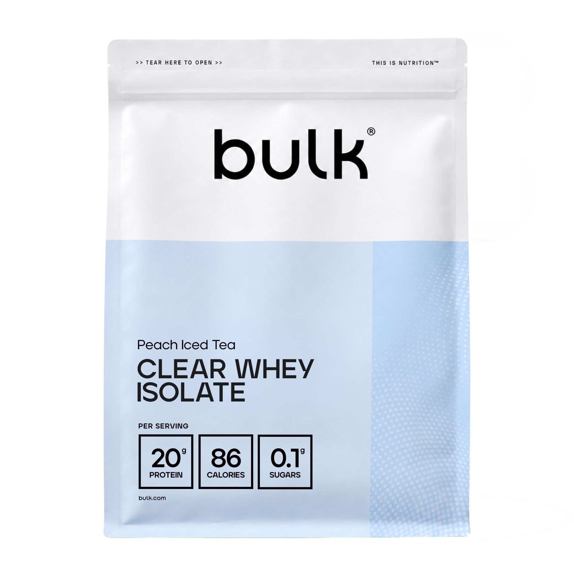 Bulk Clear Whey Isolate, Peach Iced Tea, 500g