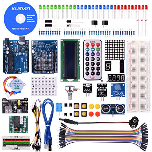 KINCREA RFID Master Starter Kit for Arduino, RC522 Sensor Module LCD Servo DC Motor, Update Projects with Tutorials