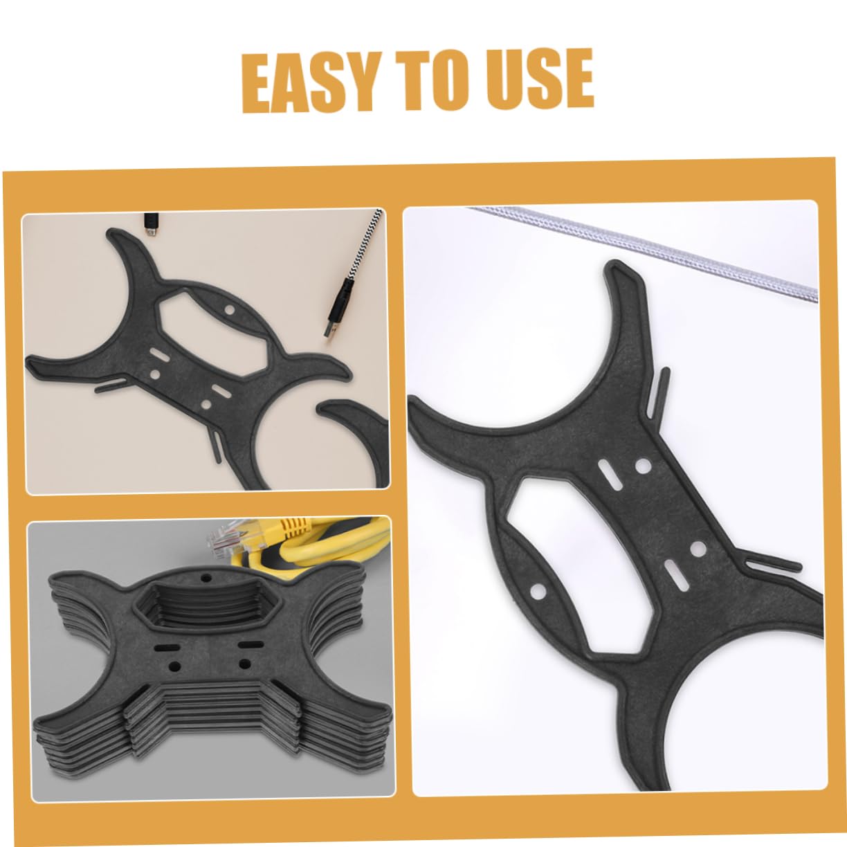 ABOOFAN 10Pcs Light Cable Manager Cord Organizer for Holiday Lights Efficient Storage for Tidy Home Workspace