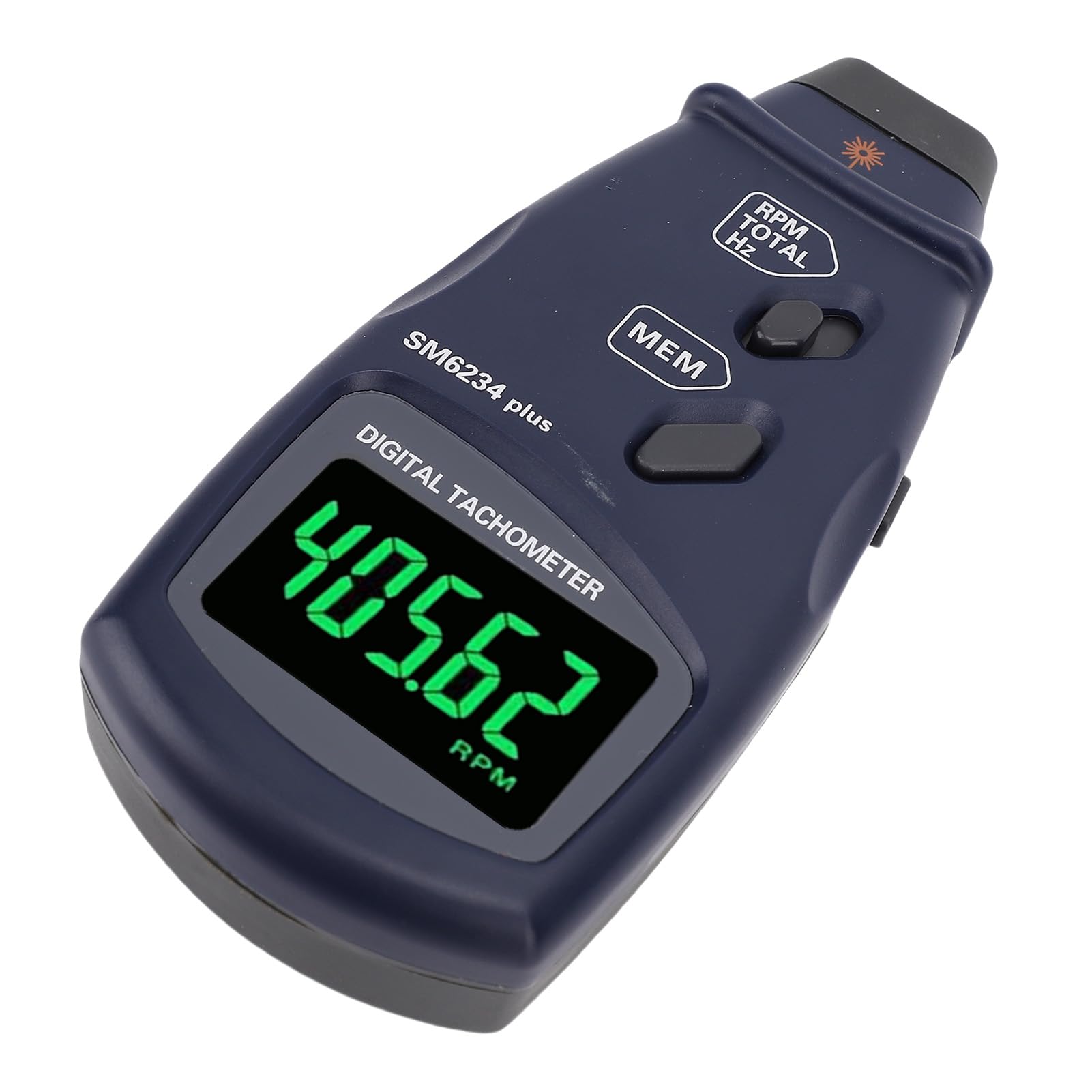 Tacómetro Digital, Tacómetro de Motor Pequeño Dos en de bajo Error Preciso, Medidor de Velocidad de RPM con Pantalla LCD Retroiluminada Grande para Motor Pequeño, Alambres, Cables, Cuerdas