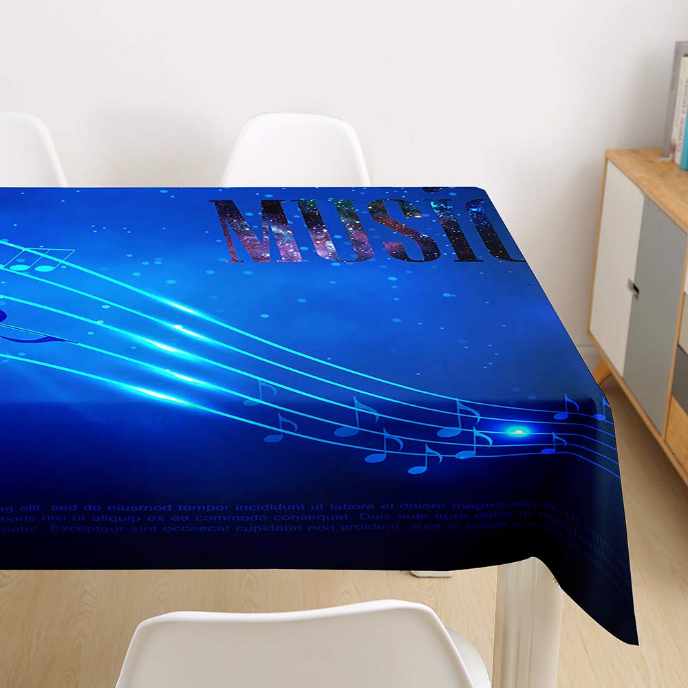 Nappe imprimée en 3D Note de Musique haut de gamme 140x180