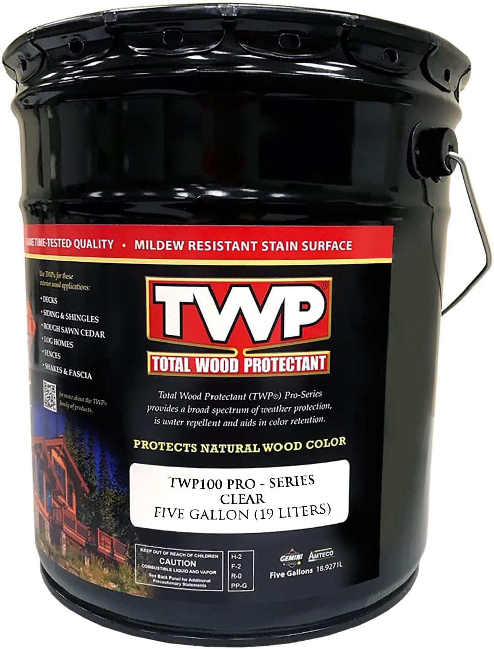 AMTECO Inc 5Gal Clear Extention Oil Stain Inc TWP-100-5 5Gal Clear Extention Oil Stain