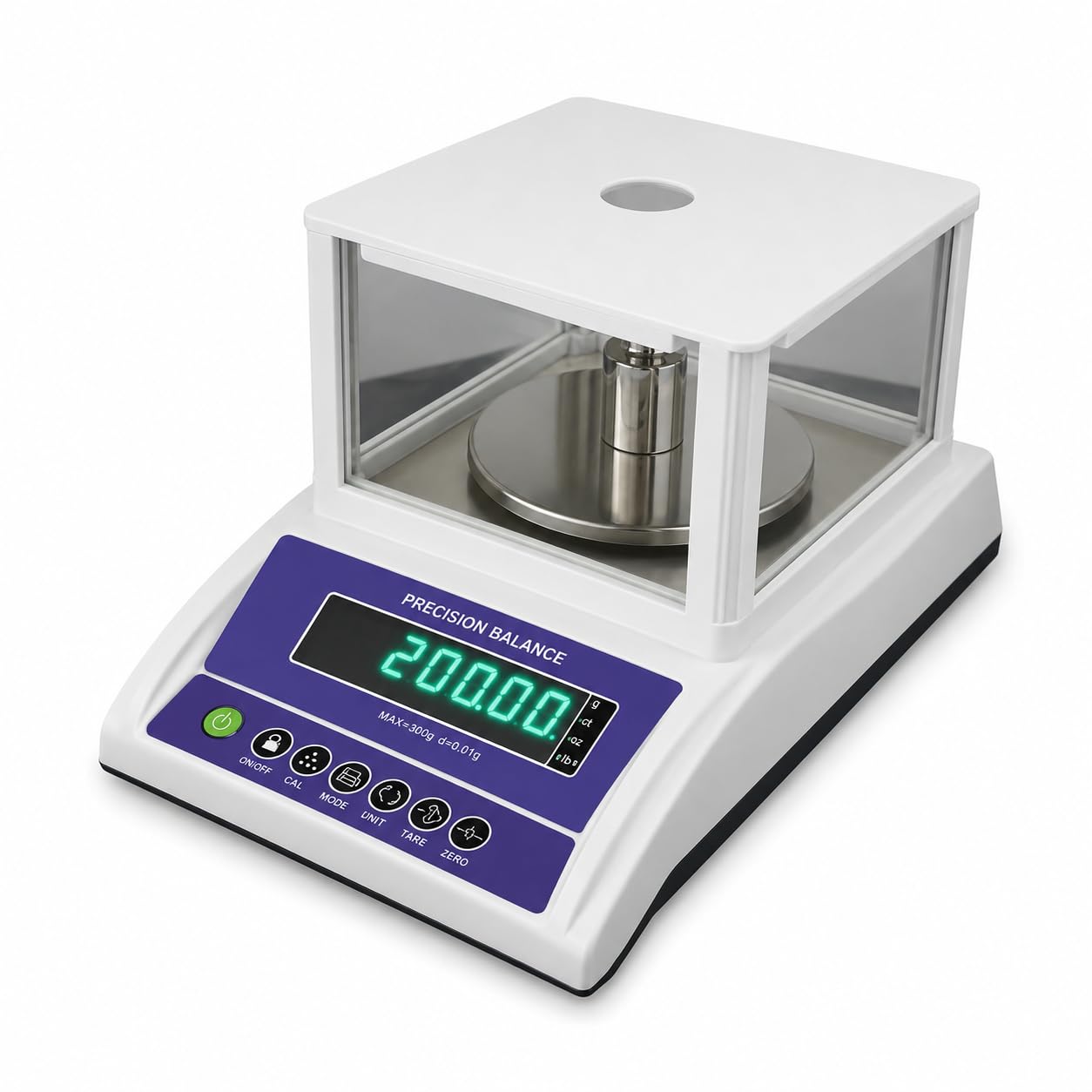 Precision Balance 1mg/300g,0.001g precision,Glass windshield,Medium Size,With Standard Weight,Jewellery Gold Balance,Analytical balance for Laboratory-image-25