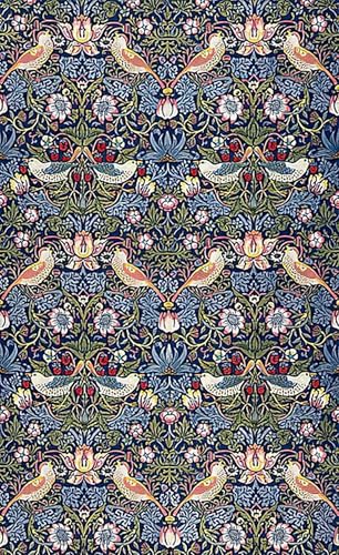 Toile William Morris Strawberry Thief Affiche Impression Décoration Salon 60x90cm