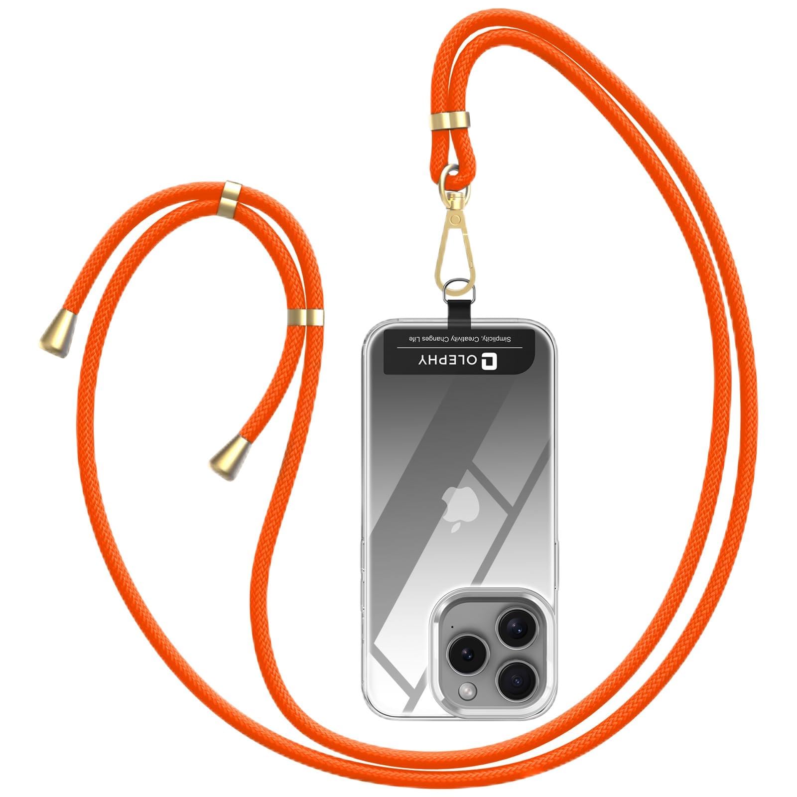 3 Cordini Porta Telefono Universali Con Patch – Regolabili Per Collo E Spalla – Nero/Bianco/Grigio - 3