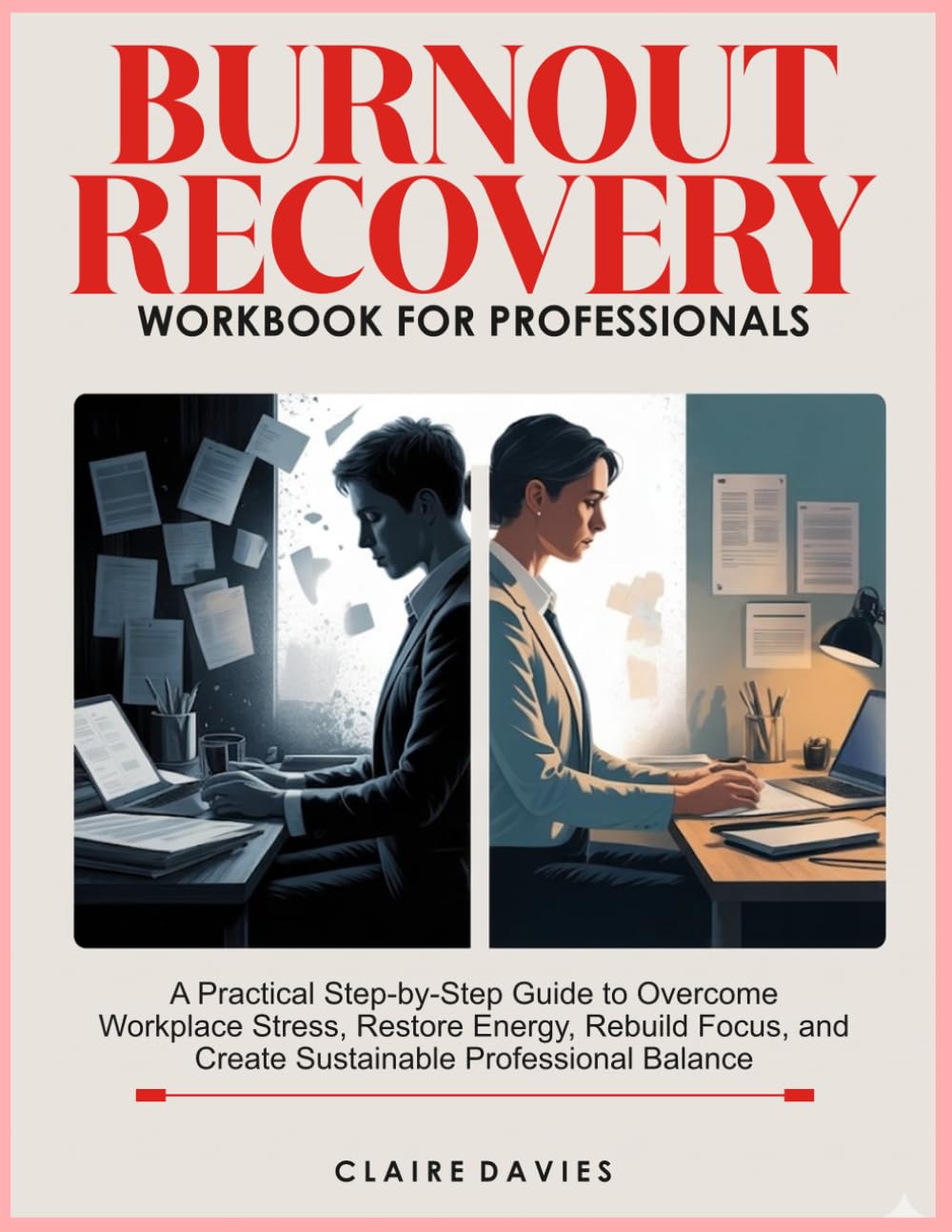 BURNOUT RECOVERY WORKBOOK FOR PROFESSIONALS: A Practical Step-by-Step Guide to Overcome Workplace Stress, Restore Energy, Rebuild Focus, and Create Sustainable Professional Balance