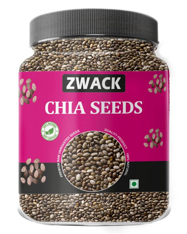 ZWACK Organic Chia Seeds 1kg Premium Raw Chia Seed for Weight Loss