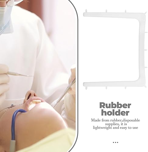 Miniatura 3 de Healifty 10 unids desechables Dental Rubber Dam Frame Holder Autoclavable Rubber Barrera Soporte Distracter Lab Instrumento