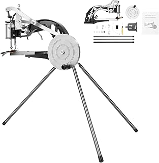 Manuell Schuhmacher Leder Nähmaschine | 360° Einstellbare Handnähmaschine | Metall Schuh-Cobbler-Maschine Ledernähmaschine | 6-Lager DIY Manuelle Schuhreparatur für Canvas Baumwolle Leinen
