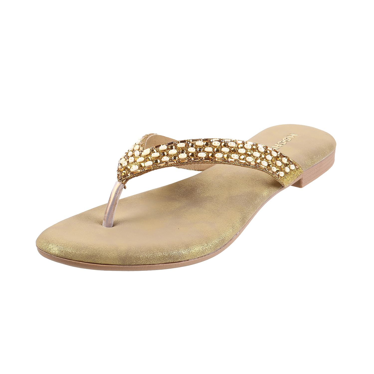 Mochi Women Flat Beaded Ethnic Chappal UK/7 EU/40 (35-286) (B0DBDN4N2L) Amazon Price History, Amazon Price Tracker