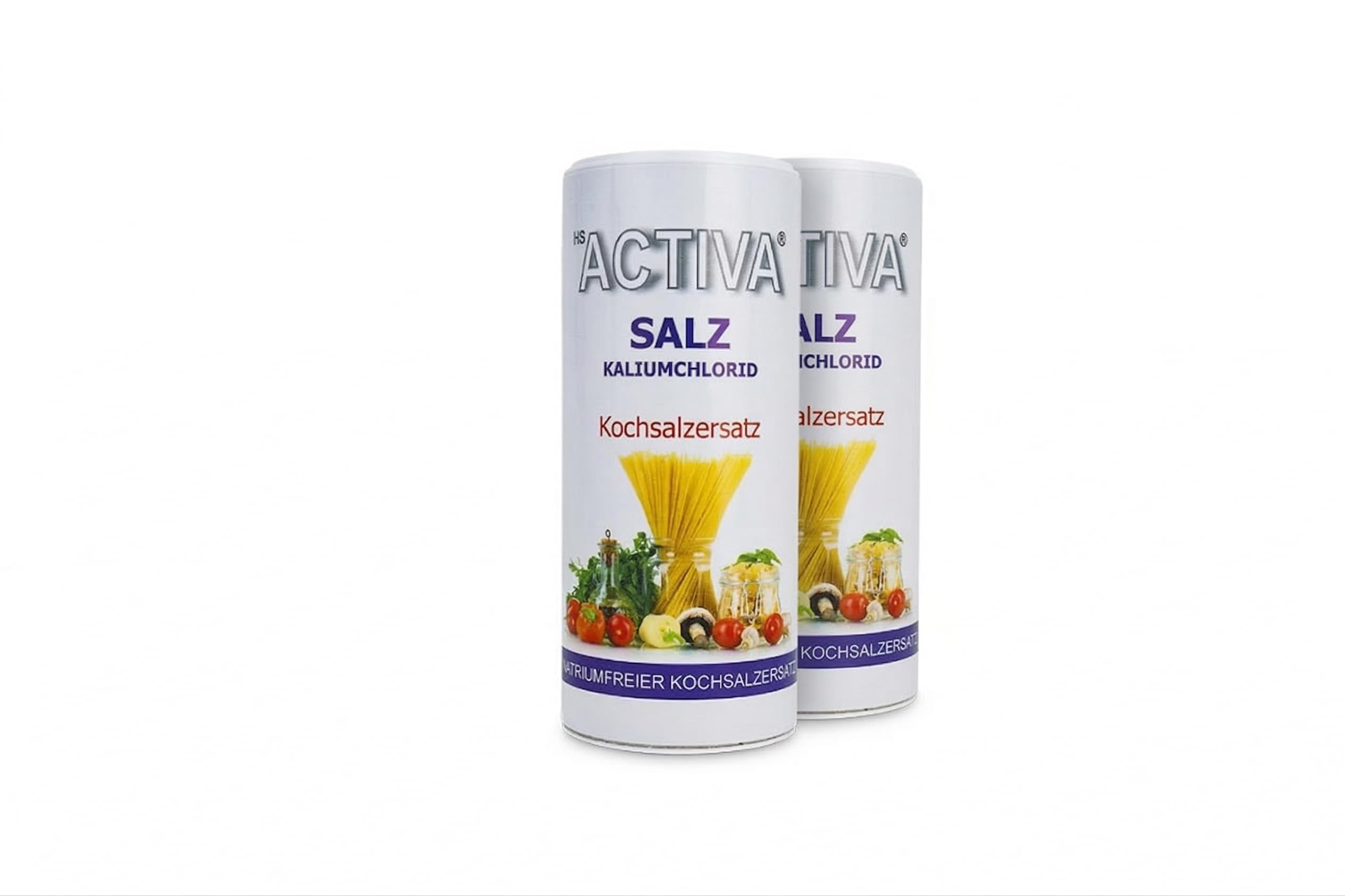 HS Activa Kaliumchlorid Kochsalzersatz 2 x 200 g, reines Kaliumsalz | Salzersatz zum Kochen, natriumarm, bei Bluthochdruck, Blutdrucksalz, normaler Blutdruck